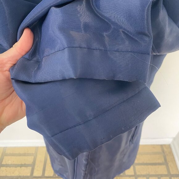 Alberta Ferretti Tech Long Jacket Coat Blue Vintage Y2K - Picture 5 of 12